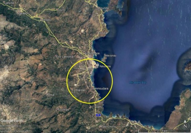 Ammoudara bei Agios Nikolaos Baugrundstück auf Kreta mit Meerblick in der Nähe von Agios Nikolaos und Sandstränden zu verkaufen Grundstück kaufen